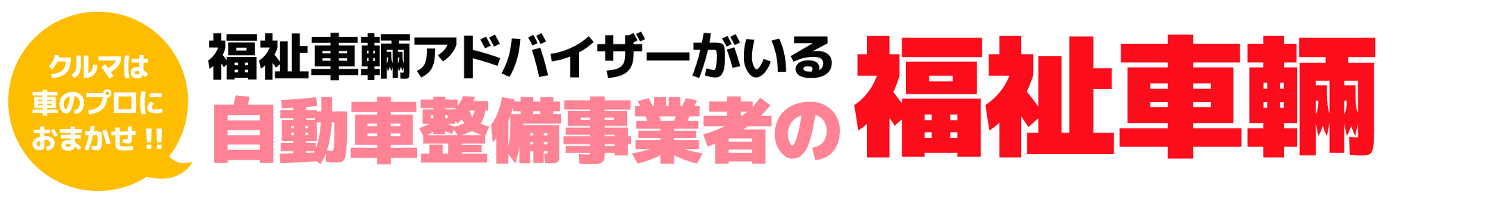 福祉車両アドバイザーのいる自動車整備事業者の福祉車両